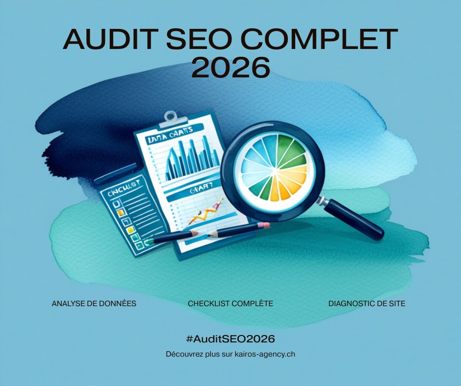 Audit SEO complet : méthodologie en 5 phases pour les entreprises suisses 2026 - kairos-agency.ch