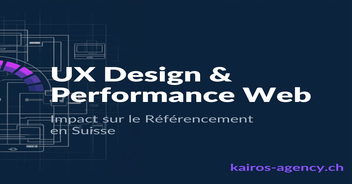 UX design performance web impact référencement Suisse 2026 - kairos-agency.ch